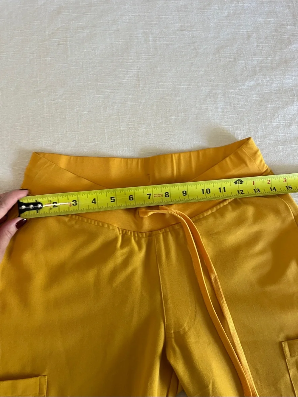 Mandala Scrubs Womens 9 Pocket Joggers in Mustard